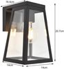 Solar LED Außenwandleuchte FIA Schwarz Aluminium, 14x14cm, Höhe 21cm Bild 3