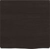 vidaXL Wandregal Dunkelbraun 40x40x(2-4) cm Massivholz Eiche Behandelt 363750 Bild 4