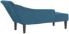 vidaXL Chaiselongue mit Kissen Blau Samt Bild 5