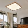 LED Deckenleuchte, Holzoptik, IP44, 3 Lichtstufen, 29x29 cm Bild 3