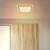 LED Deckenleuchte, Holzoptik, IP44, 3 Lichtstufen, 29x29 cm Bild 5