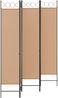 vidaXL 5-teiliger Raumteiler Beige 200 x 200 cm Stoff 42039201 Bild 3