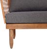 Garten-Garnitur HWC-L29, Garnitur Sitzgruppe Lounge-Set Sofa, Akazie Holz MVG-zertifiziert ~ dunkelgrau Bild 4
