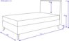 Boxspringbett SANSIBAR POEL LF 120x200 cm silber Box-Spring-Bett Doppelbett Bild 5