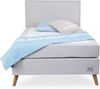 Boxspringbett SANSIBAR POEL LF 120x200 cm silber Box-Spring-Bett Doppelbett Bild 3