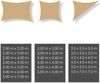 KESSER® Sonnensegel Sonnenschutz Windschutz | HDPE Gewebe | wasserabweisend & windabweisend | 5-Fach quer vernäht robust & stabil Schattenspender Garten Balkon Terrasse Quadrat, Sand, 2x2m Bild 4