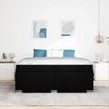 vidaXL Bettrahmen mit Matratze Schwarz 180 x 200 cm Stoff 3399203 Bild 3