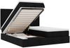 vidaXL Ottoman-Bett mit Matratzen & LEDs Schwarz 180x200 cm Stoff 3314522 Bild 2