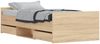 vidaXL Bettgestell mit Kopf- und Fußteil Sonoma-Eiche 90x190 cm 3203812 Bild 2