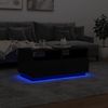 vidaXL Couchtisch mit LED-Leuchten Schwarz 90x49x40 cm 839834 Bild 5