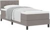 vidaXL Boxspringbett mit Kopfteil Taupe 80 x 200 cm Stoff 3338724 Bild 2