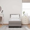 vidaXL Boxspringbett mit Kopfteil Taupe 80 x 200 cm Stoff 3338724 Bild 3