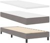 vidaXL Boxspringbett mit Kopfteil Taupe 80 x 200 cm Stoff 3338724 Bild 5