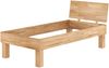 Erst-Holz Einzelbett Buche 100x200 stabil hoch Massivholzbett Seniorenbett inkl. Rollrost 60. 81-10 FV M Bild 3