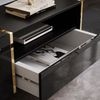 Lookway Lowboard ONYX TV-Schrank auf goldenen Beinen Hochglanz 158 cm Bild 3