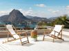 Gartenliege Holz Helles Beige ATRANI Bild 3