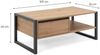 Homestyle4u Couchtisch, Holz natur / anthrazit, B/H/T: 100 x 40 x 55 cm Bild 4