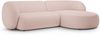 Micadoni Ecksofa Kate 3-Sitzer Rechts Boucle Puderrosa Bild 2