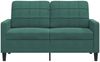 vidaxl 2-Sitzer-Sofa, 120 cm, Samt, Dunkelgrün Bild 4