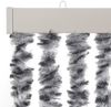 vidaXL Fliegenvorhang Grau, Schwarz und Weiß 100x200 cm Chenille 377336 Bild 4