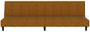 vidaXL Schlafsofa 2-Sitzer Braun Samt 375771 Bild 5