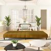 vidaXL Schlafsofa 2-Sitzer Braun Samt 375771 Bild 3