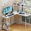 Furnicopia Eckschreibtisch Schreibtisch mit LED und USB L-förmiger Computertisch 160CM (Mit großem Ablagefach, USB-Ladeanschluss und Steckdose) Bild 5