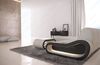 Stoff Ecksofa Concept L Form - Strukturstoff - elfenbein-schwarz - Links Bild 5
