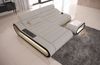 Stoff Ecksofa Concept L Form - Strukturstoff - elfenbein-schwarz - Links Bild 3