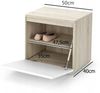 Garderoben-Set Iga, Moderner Kleiderschrank mit Polsterplatten und Schuhschrank – Ideal für Flur und Eingangsbereich (Sonoma Eiche, Trinity 14), 185 x 40 x 95 cm Bild 4