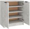 vidaXL Schuhschrank Betongrau 59x35x70 cm Holzwerkstoff 811425 Bild 5