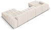 Micadoni Panorama Sofa Jennifer 6-Sitzer Samt Helles Beige Bild 3