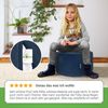 Green Bean® Sitzsack-Hocker 45x25cm mit EPS-Perlen Füllung - Sitz-Pouf für Sitzsäcke - Sitzhocker für Kinder und Erwachsene - Dunkelblau Bild 3