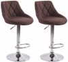 2er Set Barhocker Lazio Stoff, braun Bild 2