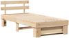 vidaXL Bettrahmen mit Kopfteil Braun 75 x 190 cm Massives Kiefernholz 872509 Bild 4