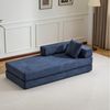 Leawin Loungesofa Faltbares Schlafsofa, bequemes Cord Bodensofa für kleine Räume, 4-in-1 Klappsofa für Wohnzimmer, Schlafzimmer, Büro oder Gäste Bild 2