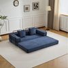 Leawin Loungesofa Faltbares Schlafsofa, bequemes Cord Bodensofa für kleine Räume, 4-in-1 Klappsofa für Wohnzimmer, Schlafzimmer, Büro oder Gäste Bild 5