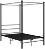 vidaXL Himmelbett Schwarz Metall 120x200 cm 325057 Bild 2