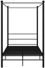 vidaXL Himmelbett Schwarz Metall 120x200 cm 325057 Bild 4