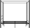 vidaXL Himmelbett Schwarz Metall 120x200 cm 325057 Bild 3