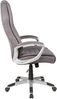 Chefsessel >Dirk< Federkern, dunkelgrau, Webstoff - 66x116x66cm (BxHxT) Bild 3