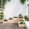 vidaXL Garten-Pflanzgefäß 4-stufig 106x104,5x36 cm Massivholz Kiefer 825324 Bild 3