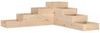 vidaXL Garten-Pflanzgefäß 4-stufig 106x104,5x36 cm Massivholz Kiefer 825324 Bild 2