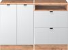 Dachschrägenschrank-Set Rion Weiß Riffel 120 cm 2er Set Schrankkorpuss 60 cm Tiefe Vicco Bild 4