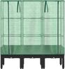 vidaXL Hochbeet mit Gewächshaus-Aufsatz Rattan-Optik 120x40x140 cm 4015820 Bild 4