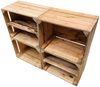 Holzkisten 4er Set 50 x 40 x 30cm mit Regal Lang Vintage Natur Bild 3