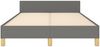 Bettgestell mit Kopfteil Dunkelgrau 120x200 cm Stoff [347400] Bild 5