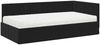 vidaXL Eckbettgestell mit Matratze mit Kopfteil 2 pcs Schwarz Samt 3393863 Bild 4
