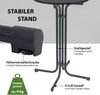 2x Stehtisch klappbar Ø 70 cm Höhe 110 cm Stahl Gastrotisch Partytisch Bistrotisch in Anthrazit Bild 3