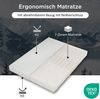 Kaltschaummatratze 140 x 200 x 20 cm, 7 Zonen, H2/H3 Wendematratze mit waschbarem Bezug Bild 4